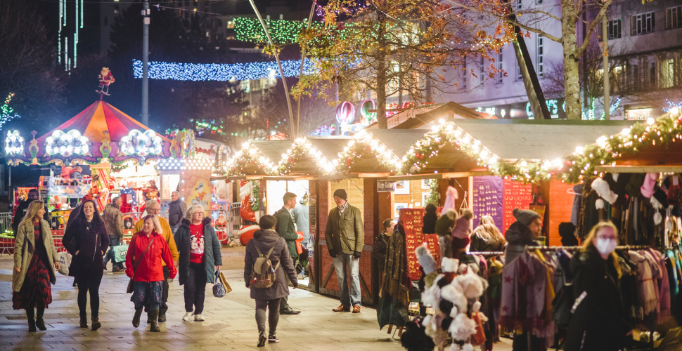 Picture of the City Centre Christmas Market in Plymouth